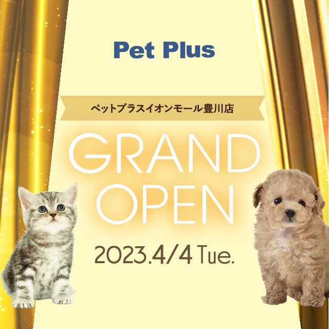 2023年4月4日（火）PetPlusイオンモール豊川店GRAND OPEN！