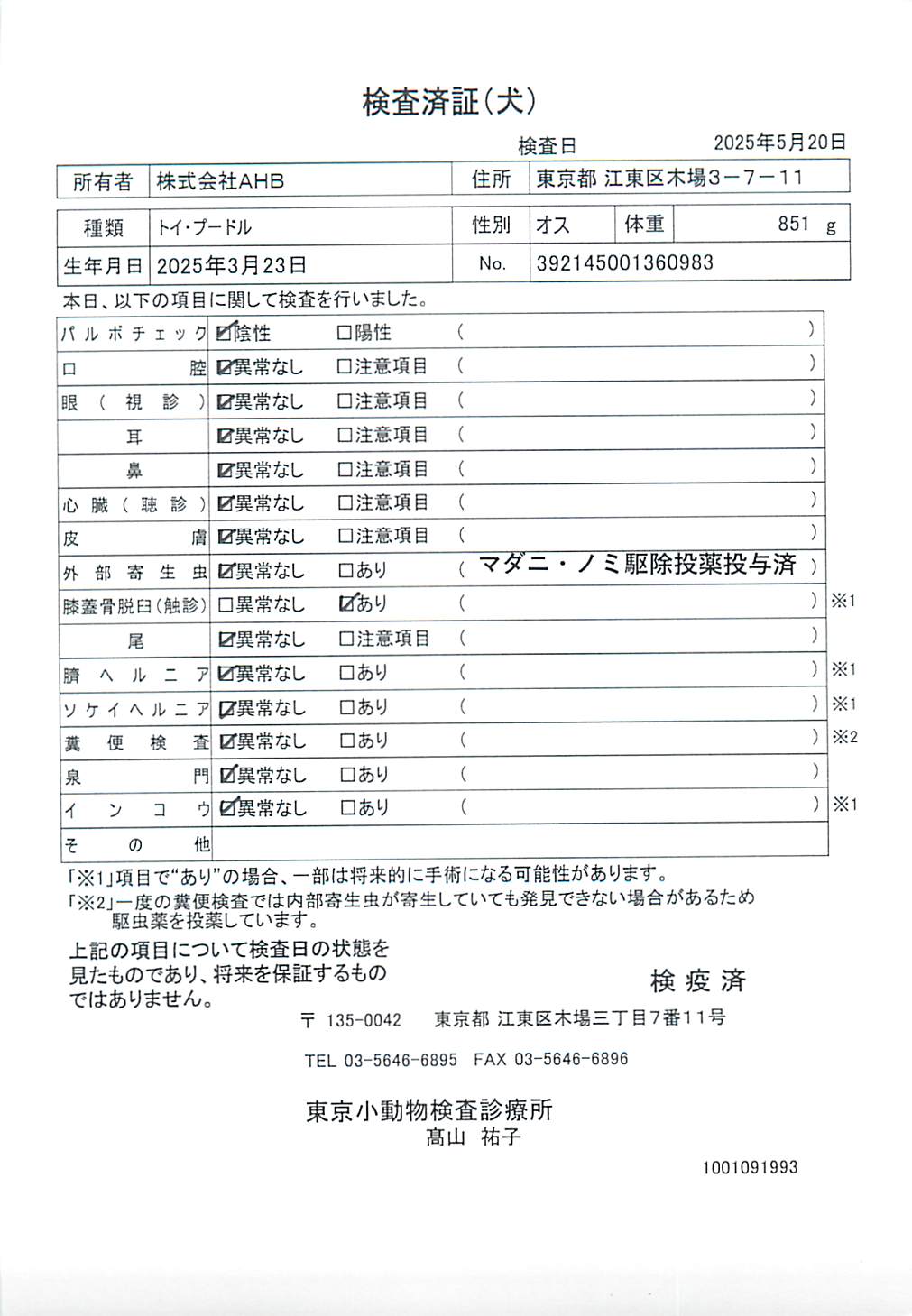 トイ・プードル