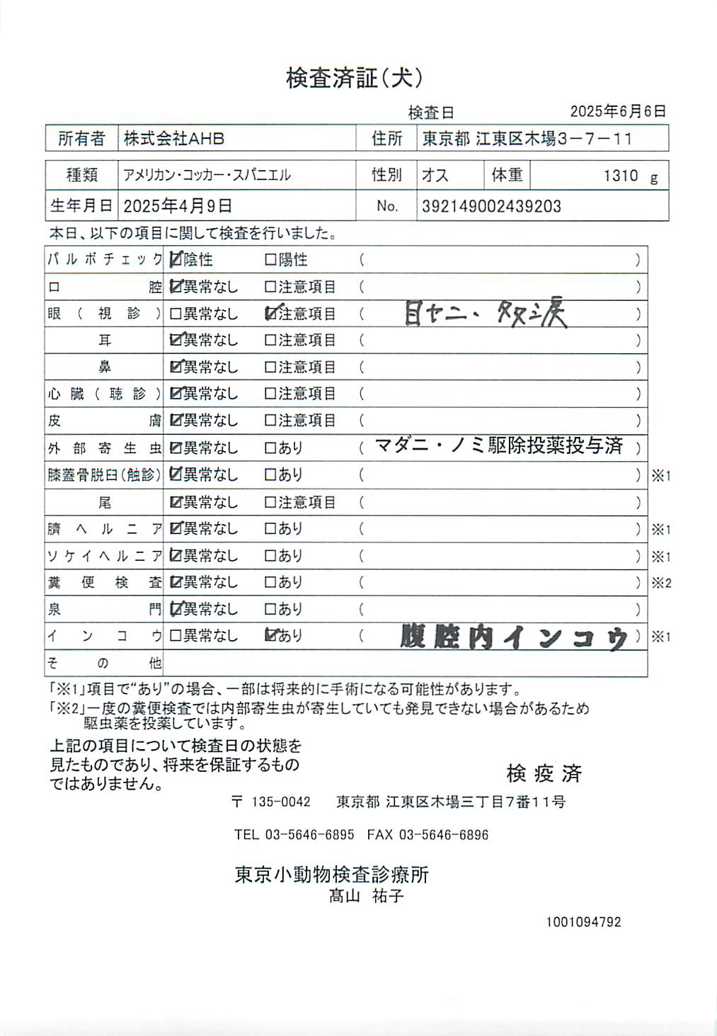 アメリカン・コッカー・スパニエル