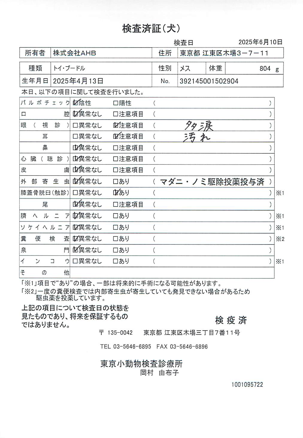 トイ・プードル