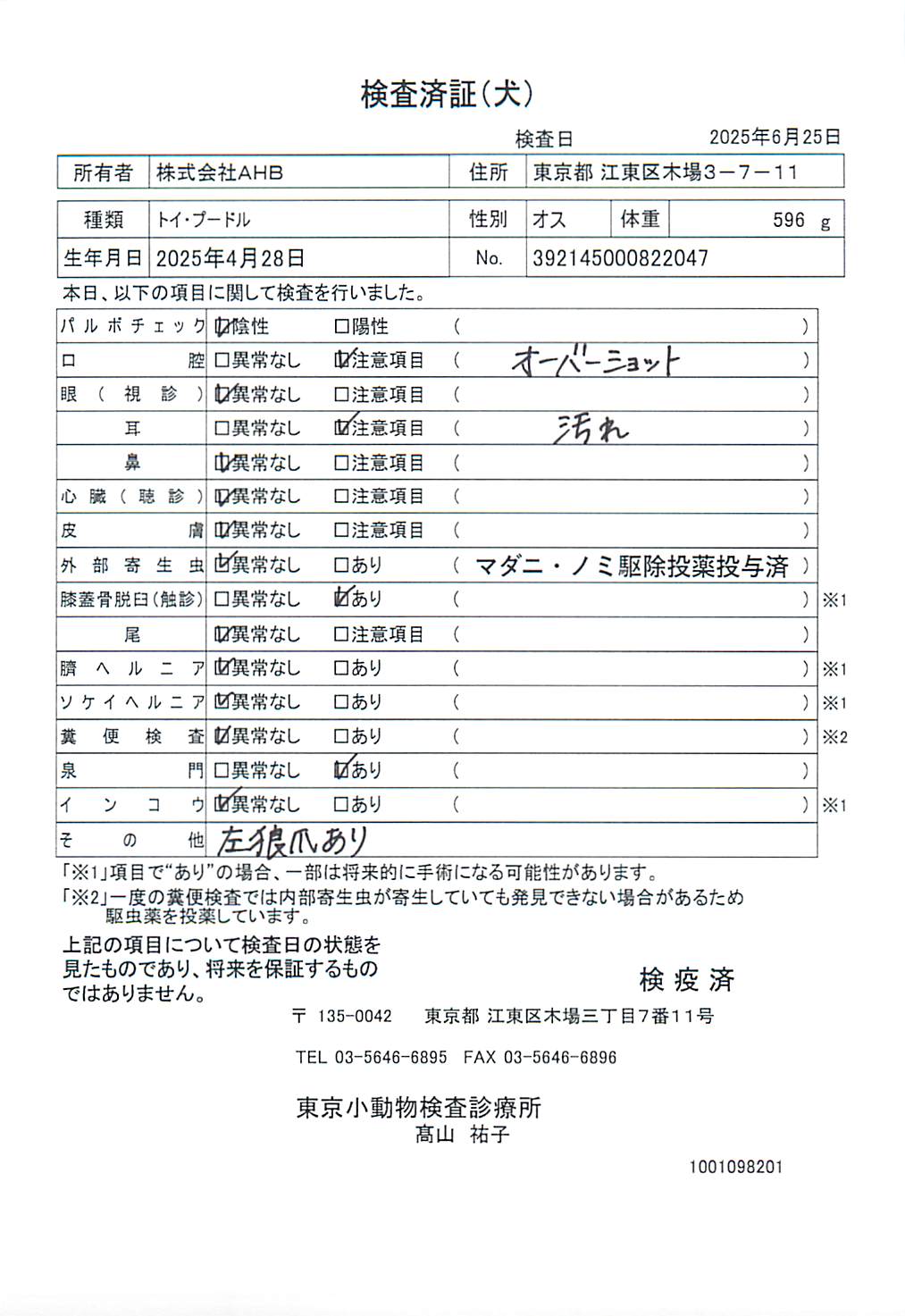 トイ・プードル