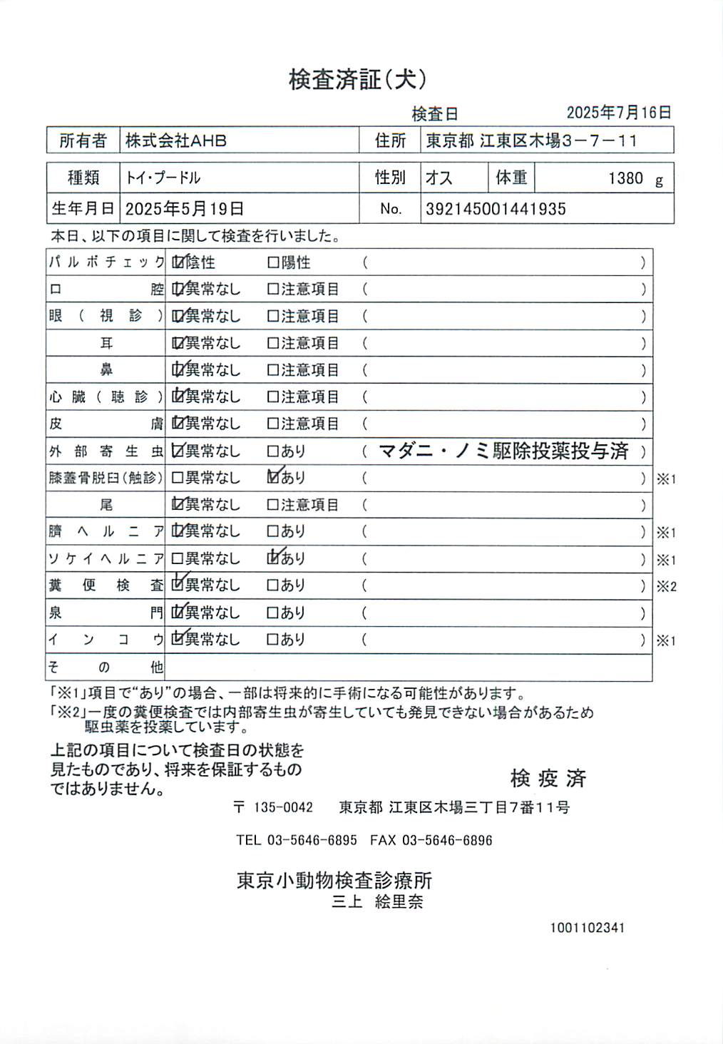 トイ・プードル
