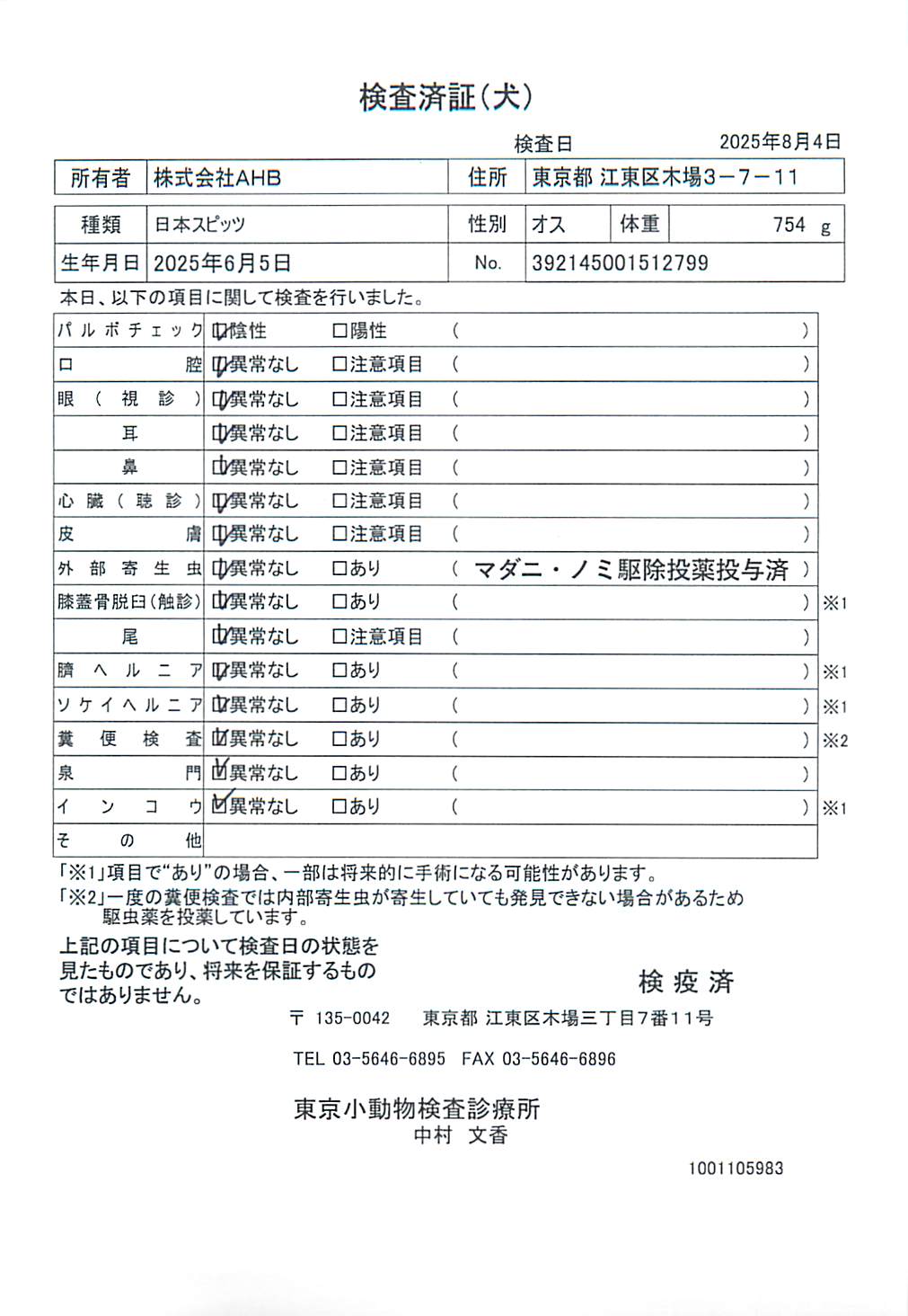 日本スピッツ