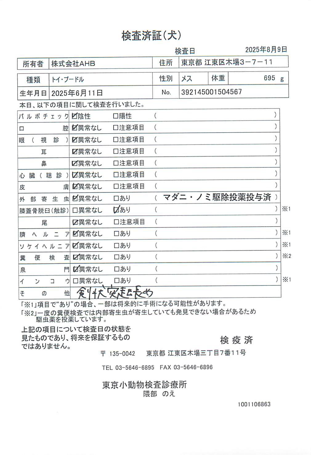 トイ・プードル