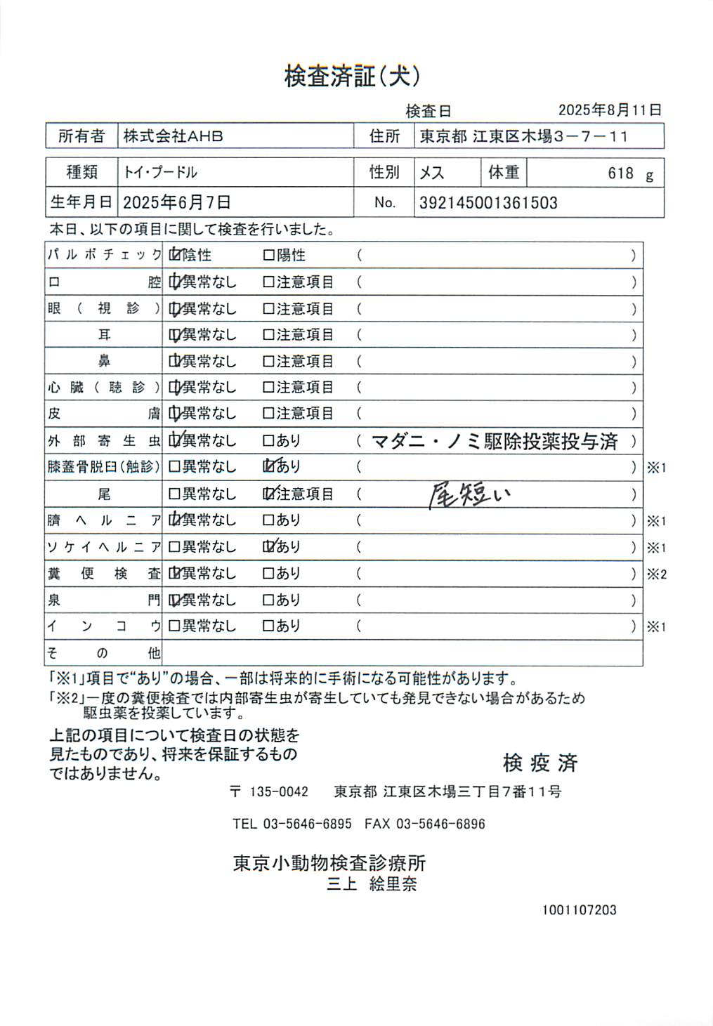 トイ・プードル