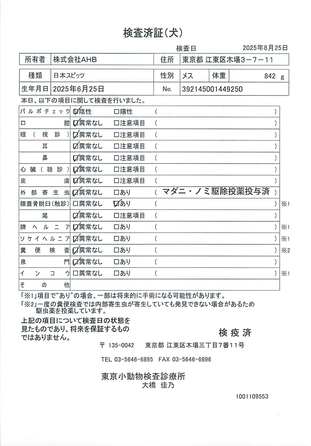 日本スピッツ