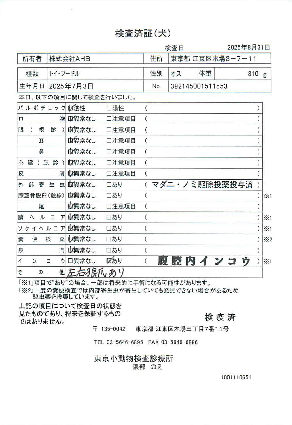 トイ・プードル