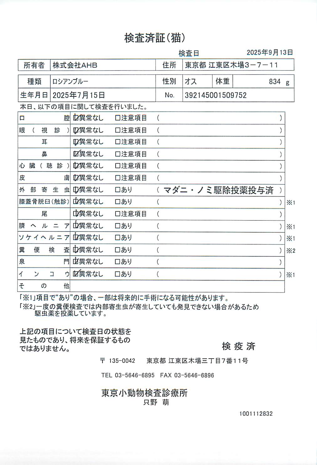 ロシアンブルー