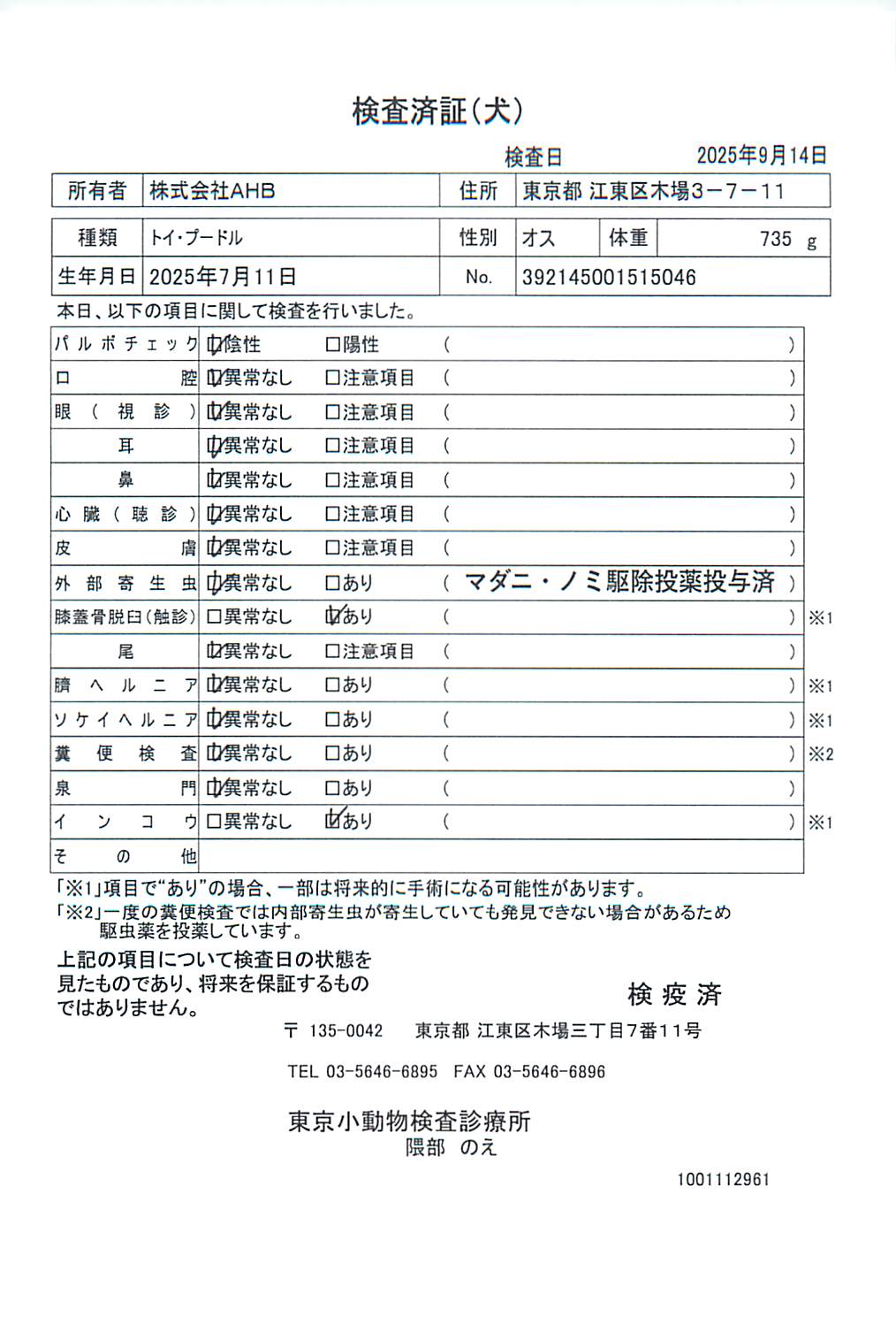 トイ・プードル