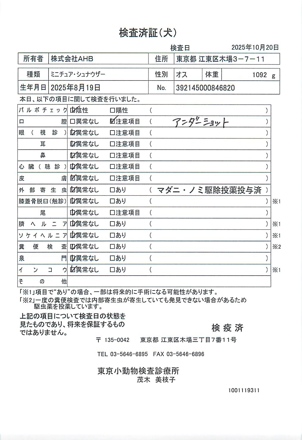 ミニチュア・シュナウザー