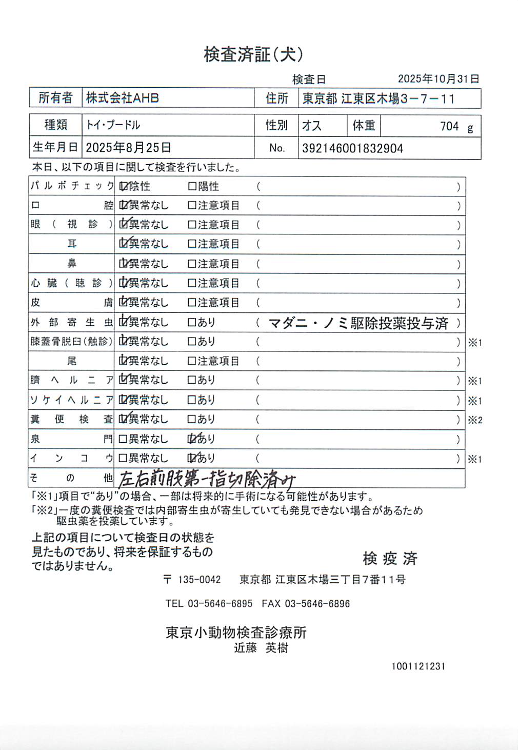 トイ・プードル