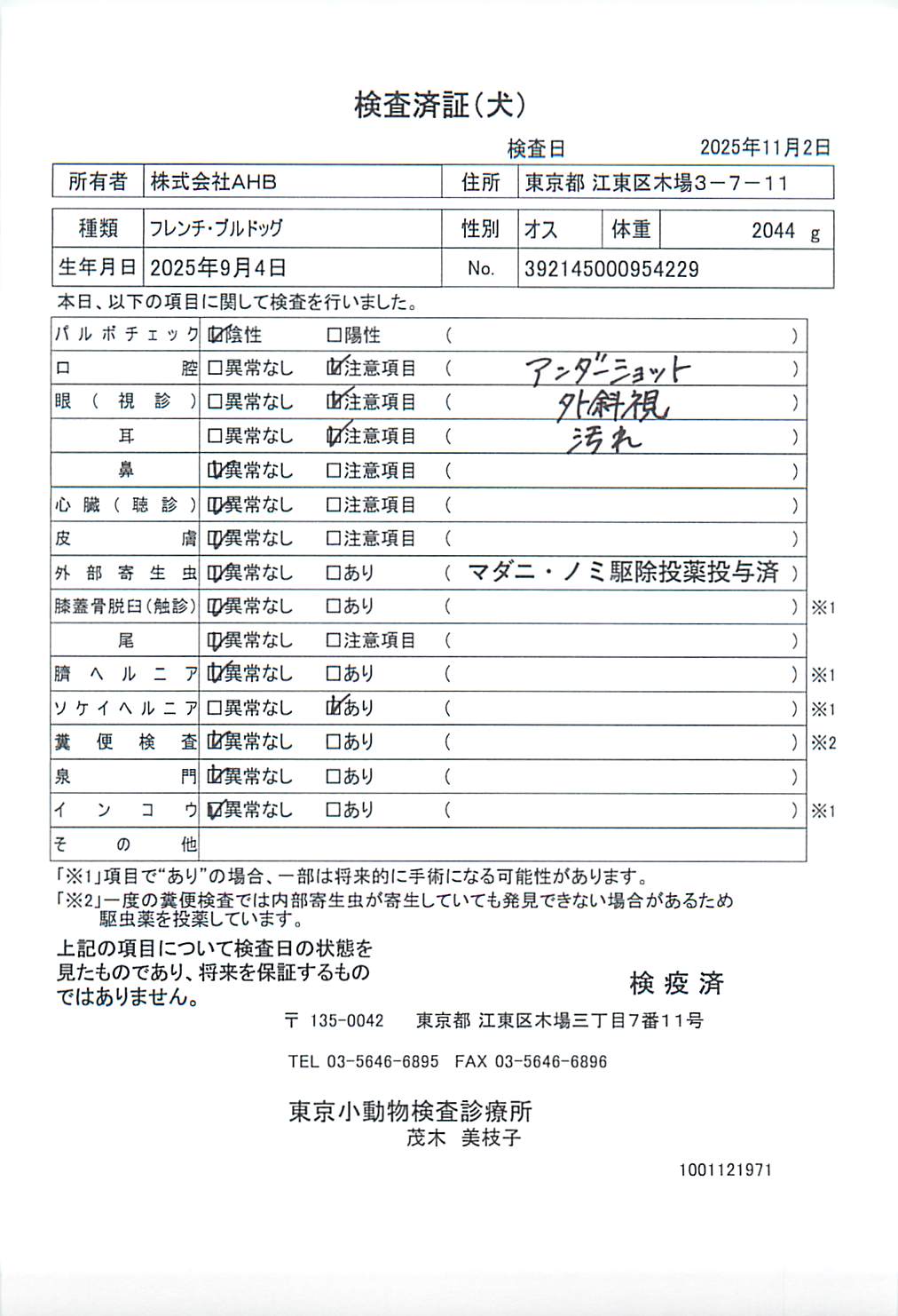 フレンチ・ブルドッグ