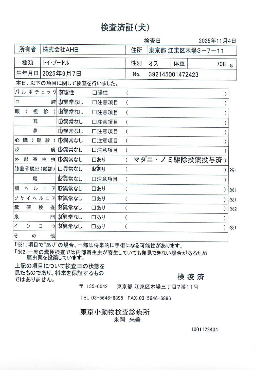 トイ・プードル