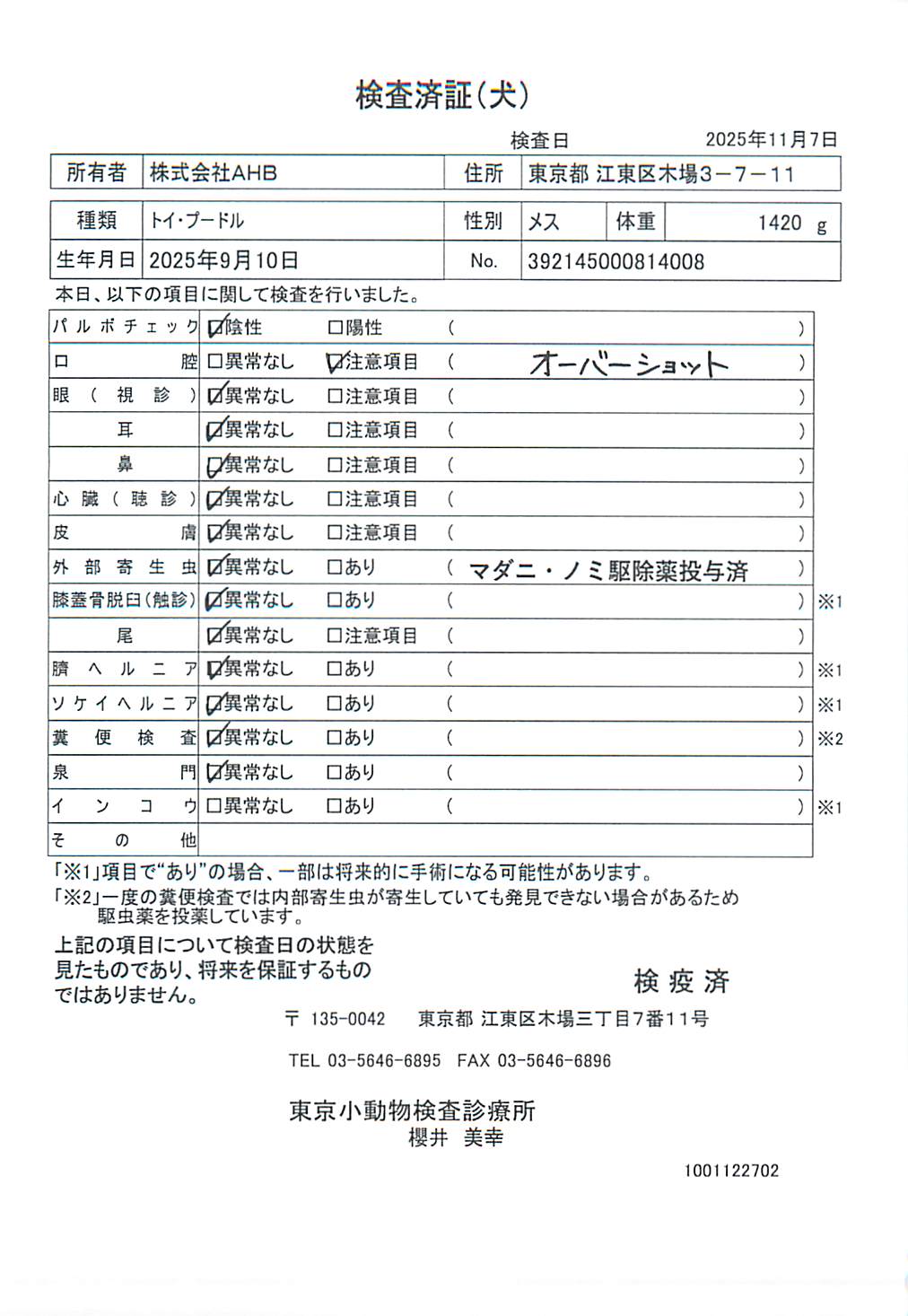トイ・プードル