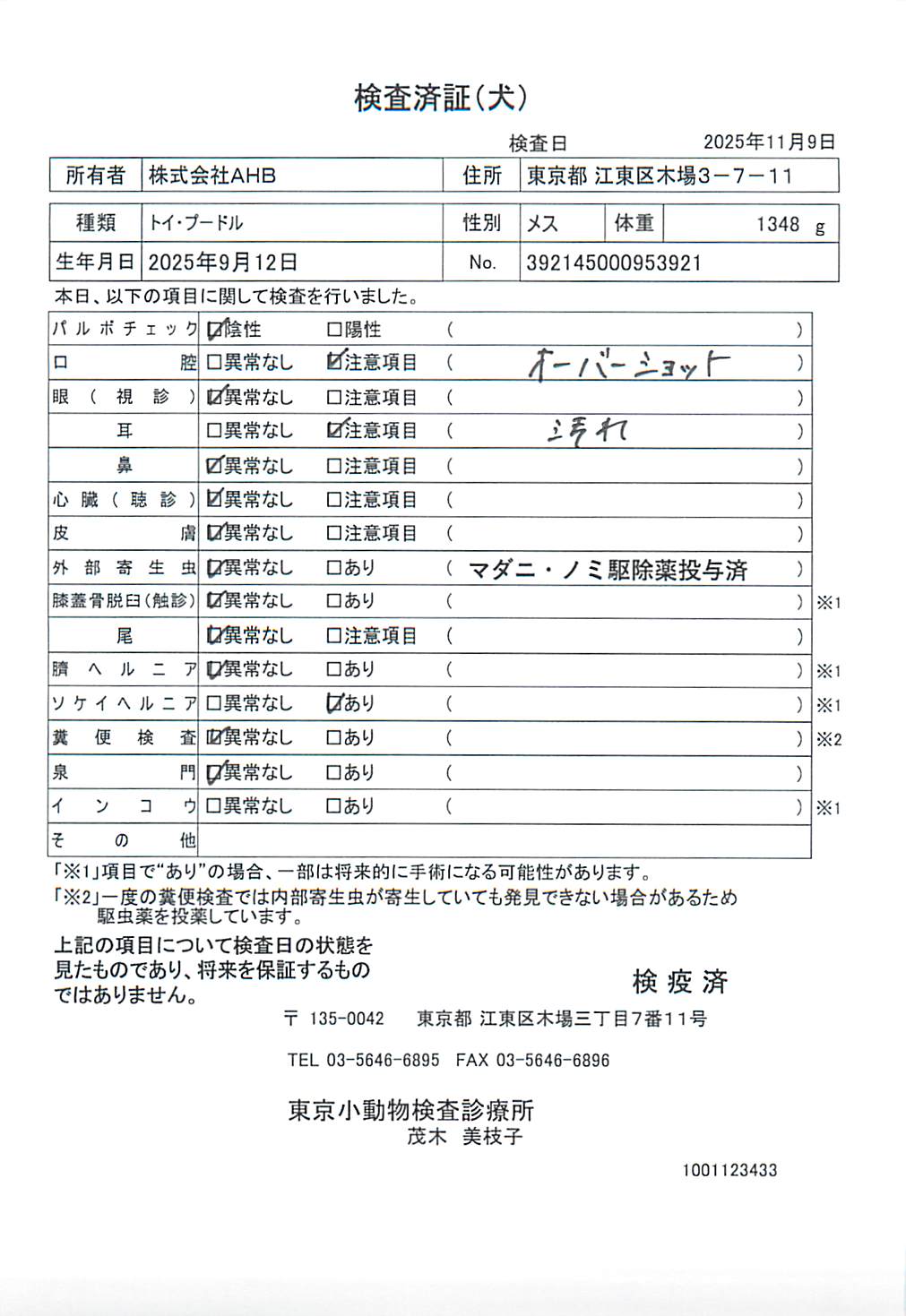 トイ・プードル