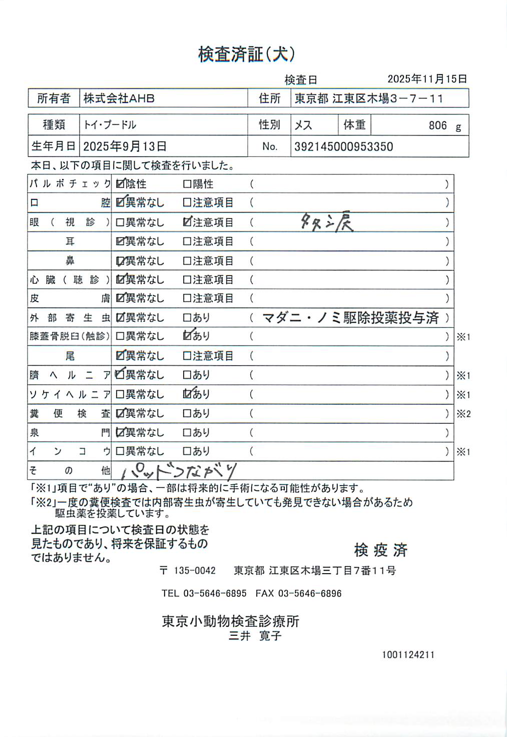 トイ・プードル