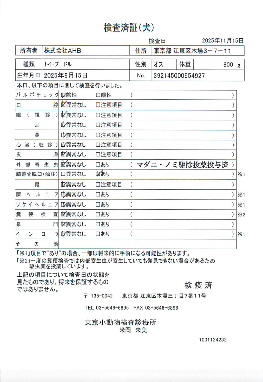 トイ・プードル