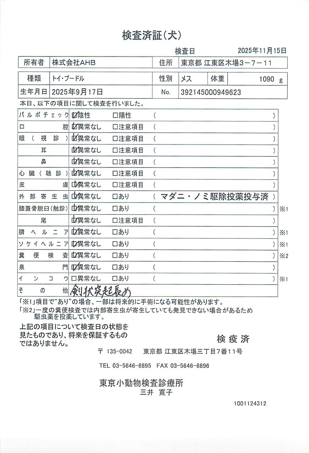 トイ・プードル