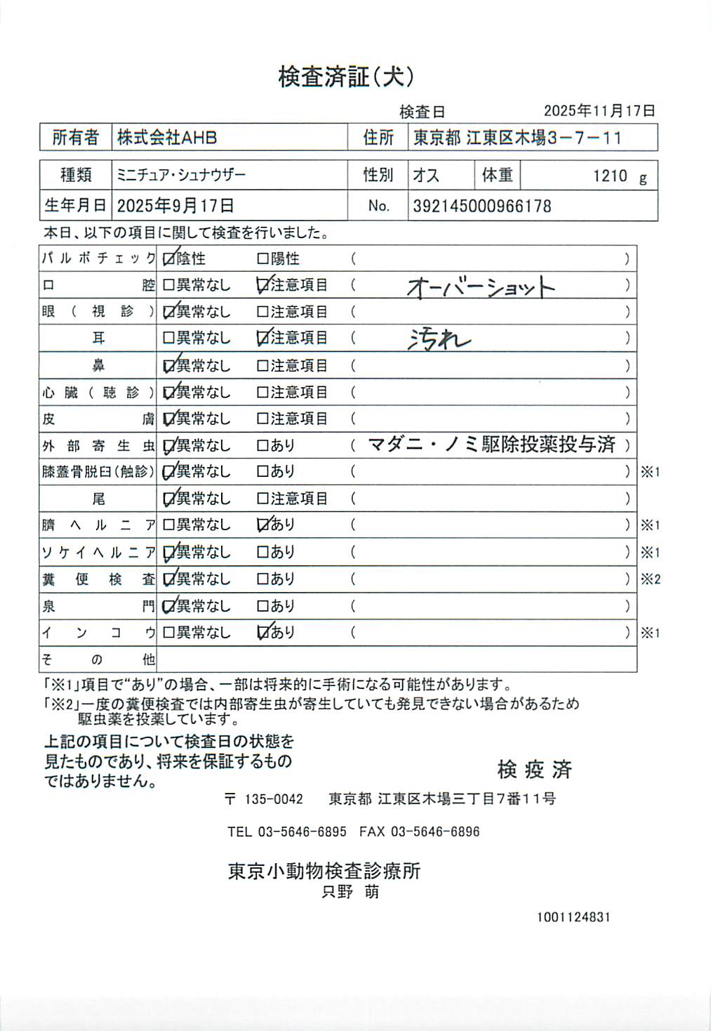 ミニチュア・シュナウザー
