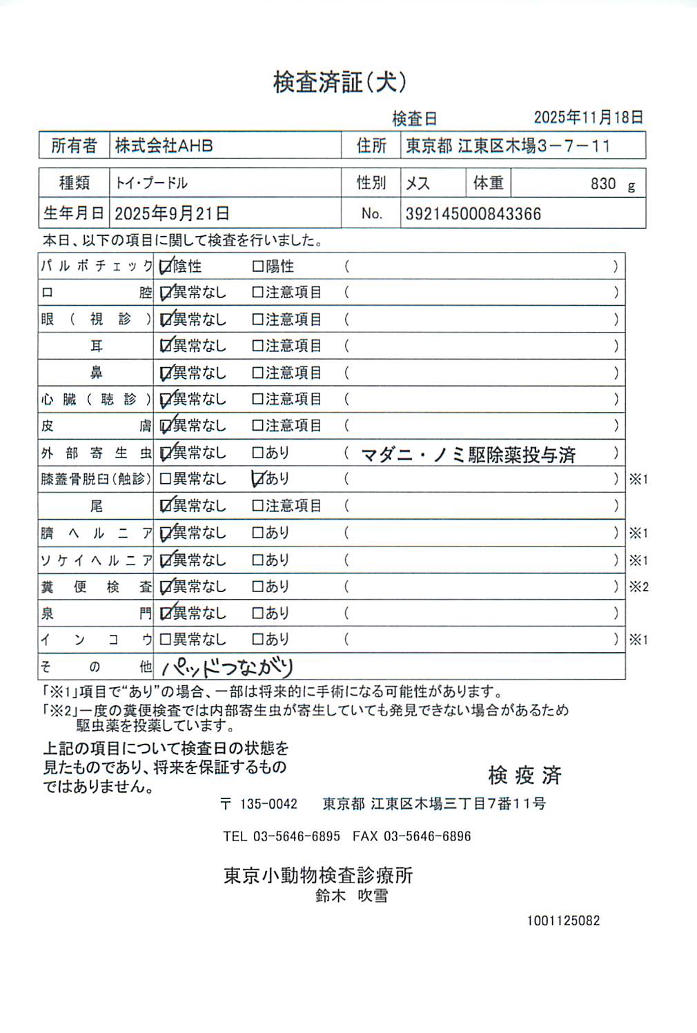 トイ・プードル