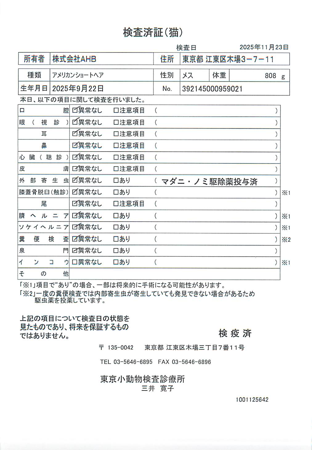 アメリカンショートヘア