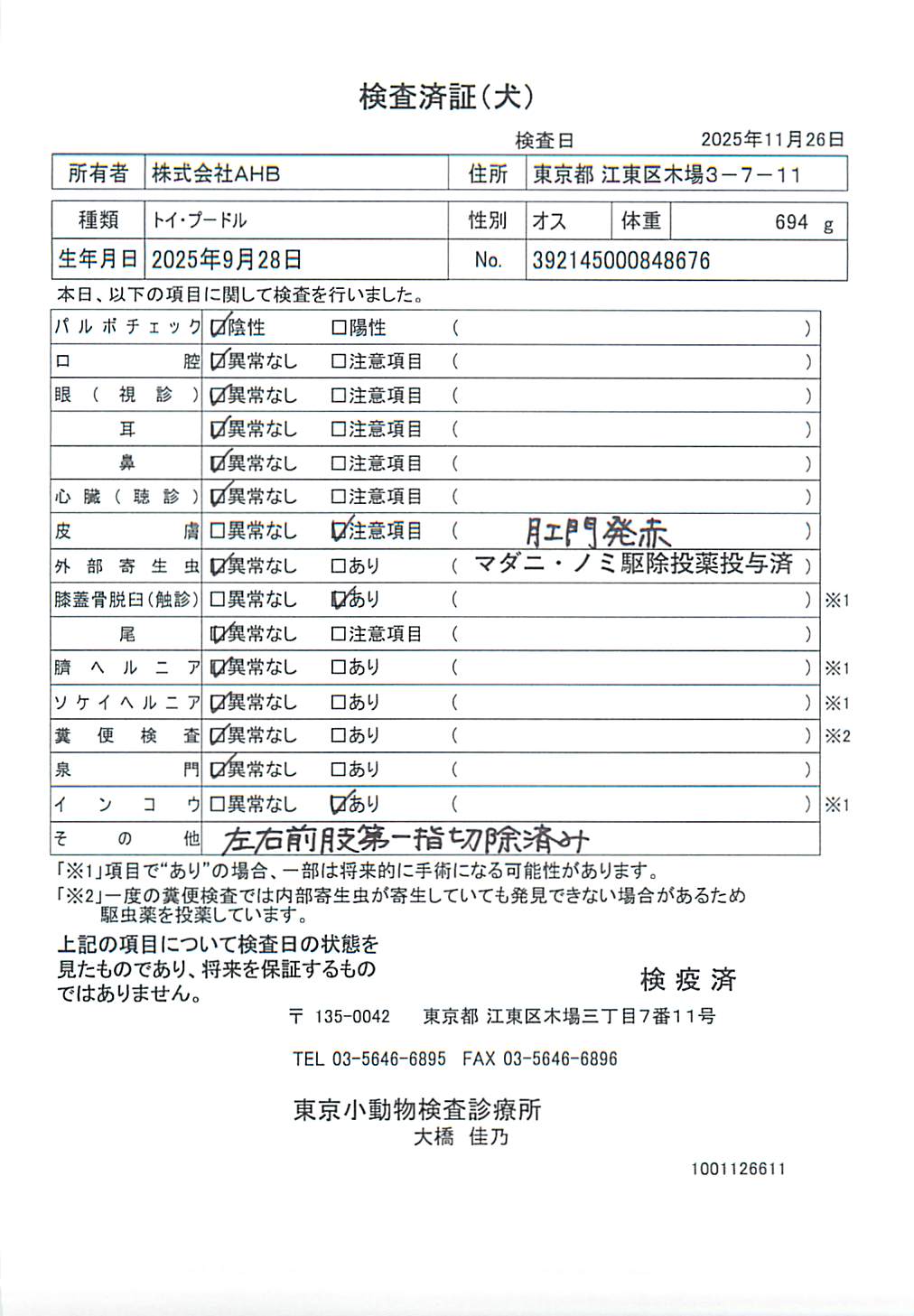 トイ・プードル