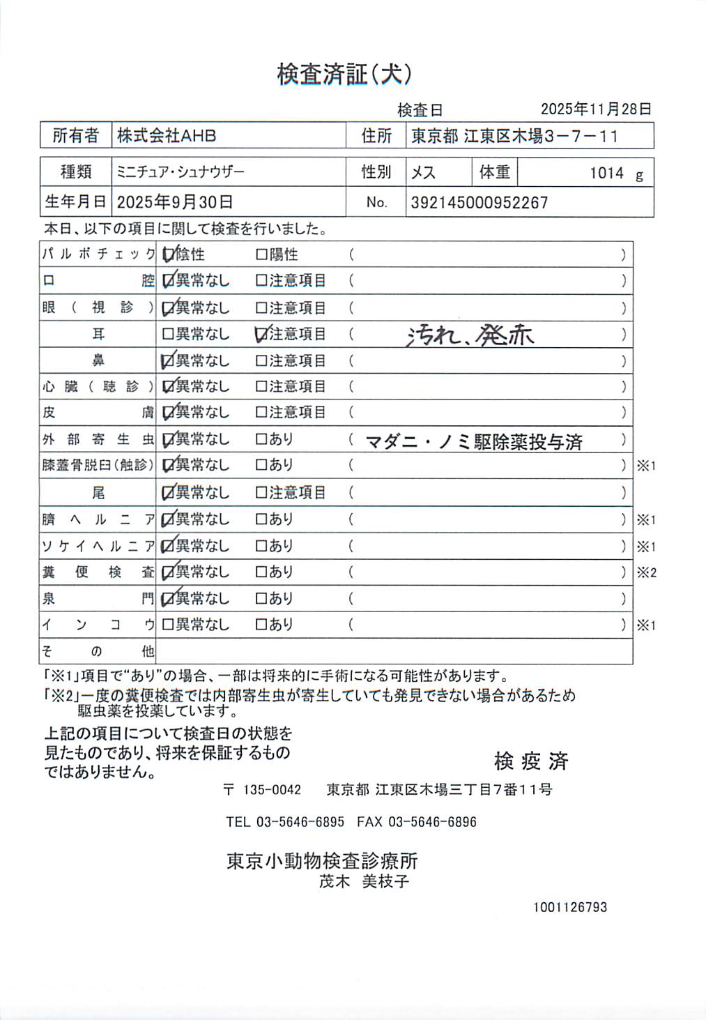ミニチュア・シュナウザー