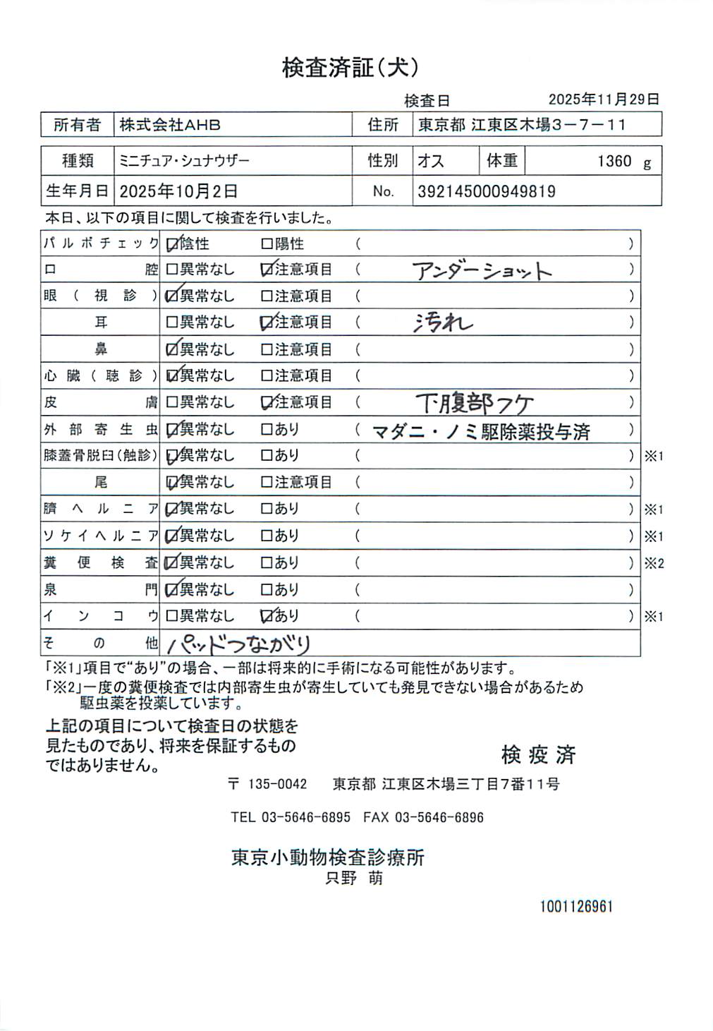 ミニチュア・シュナウザー
