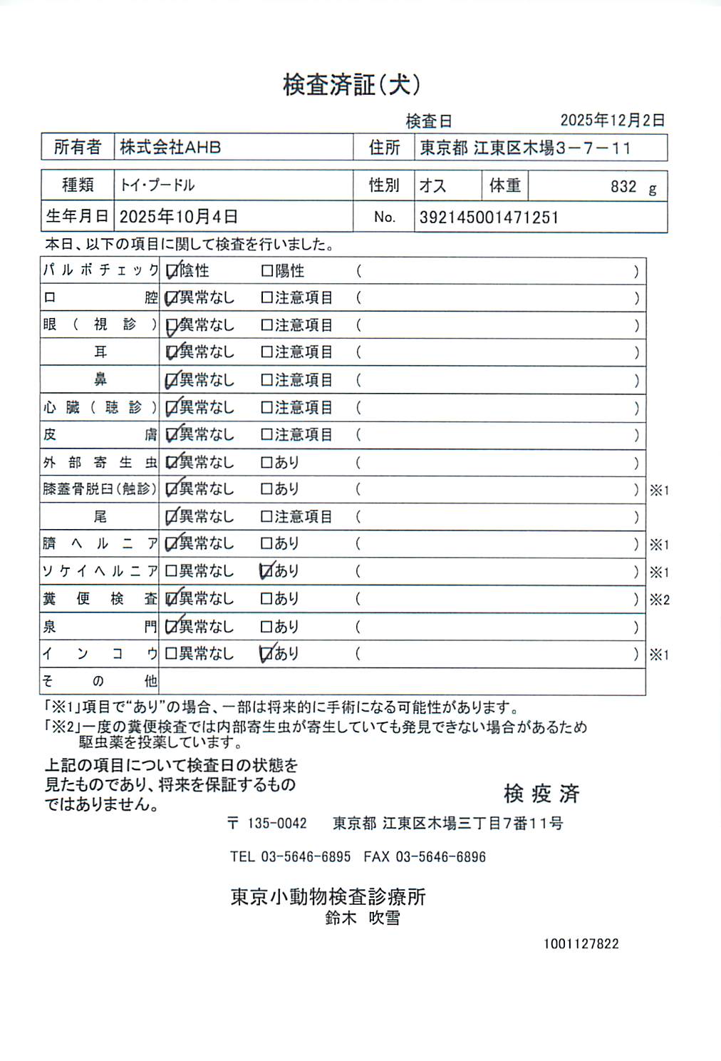トイ・プードル