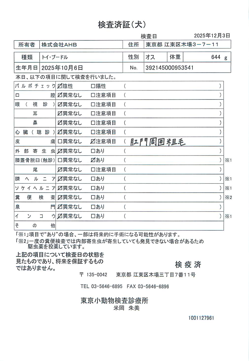 トイ・プードル