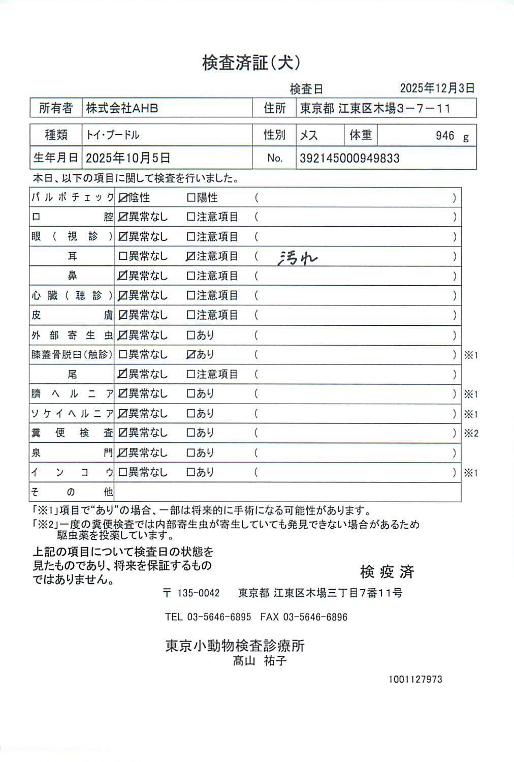 トイ・プードル