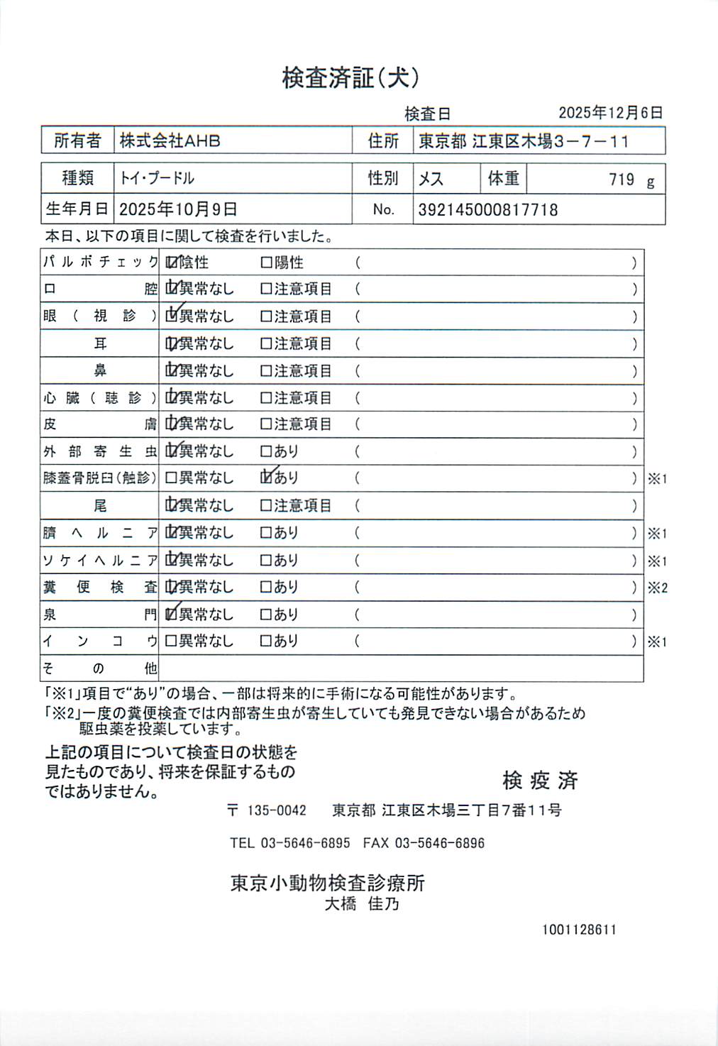 トイ・プードル
