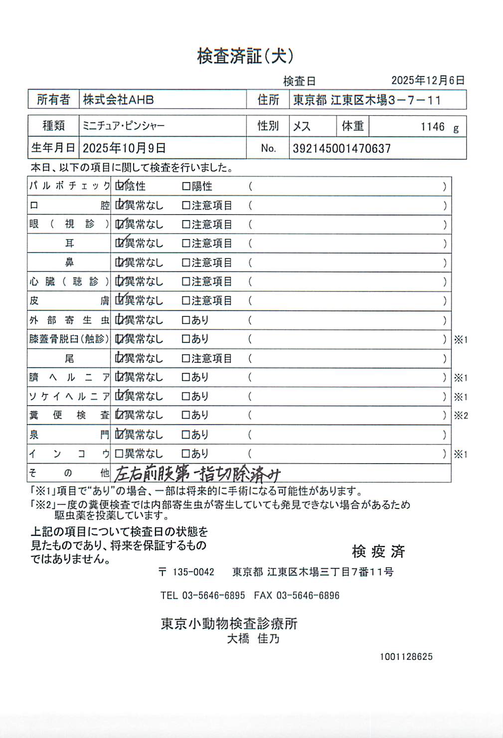 ミニチュア・ピンシャー