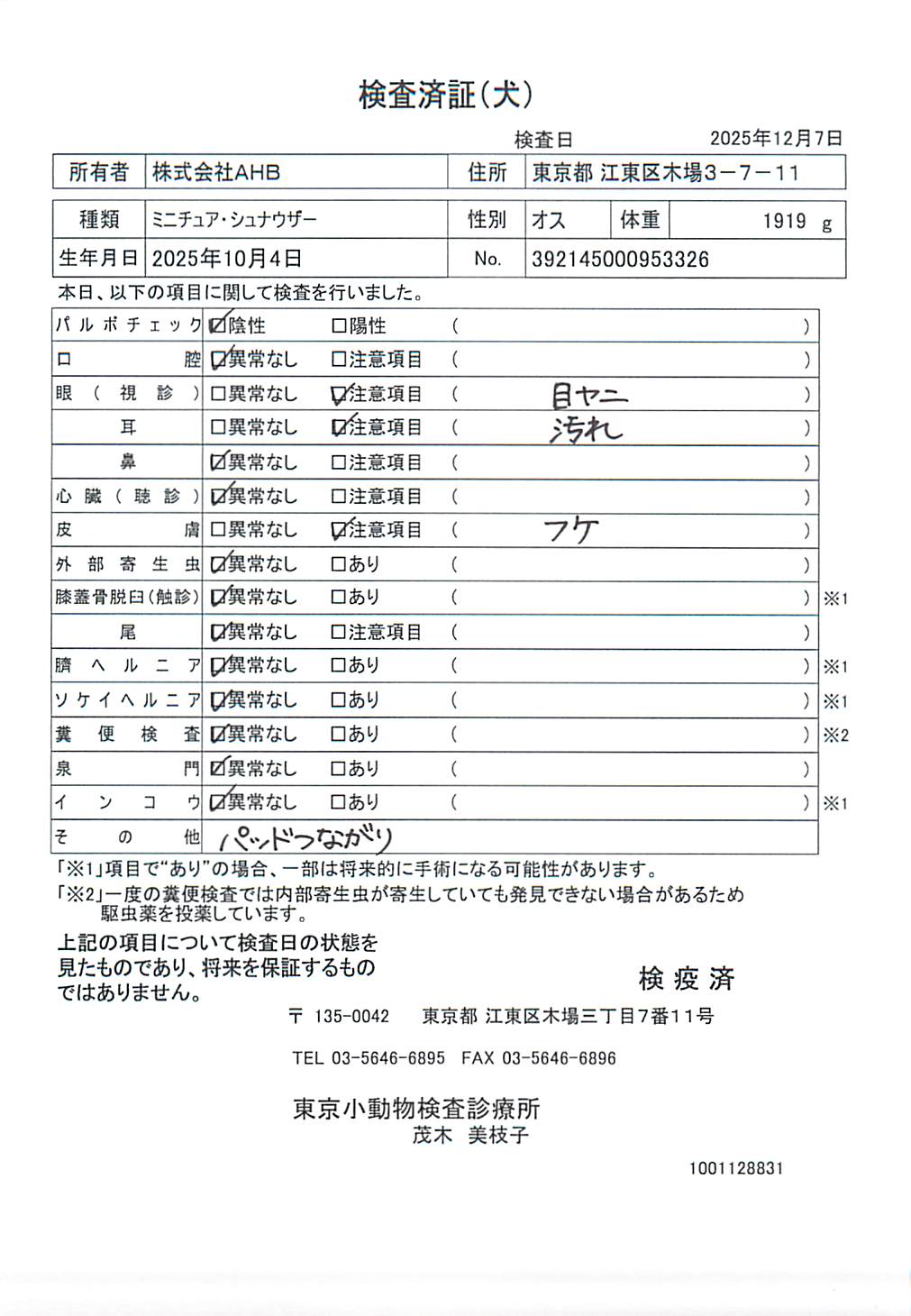ミニチュア・シュナウザー