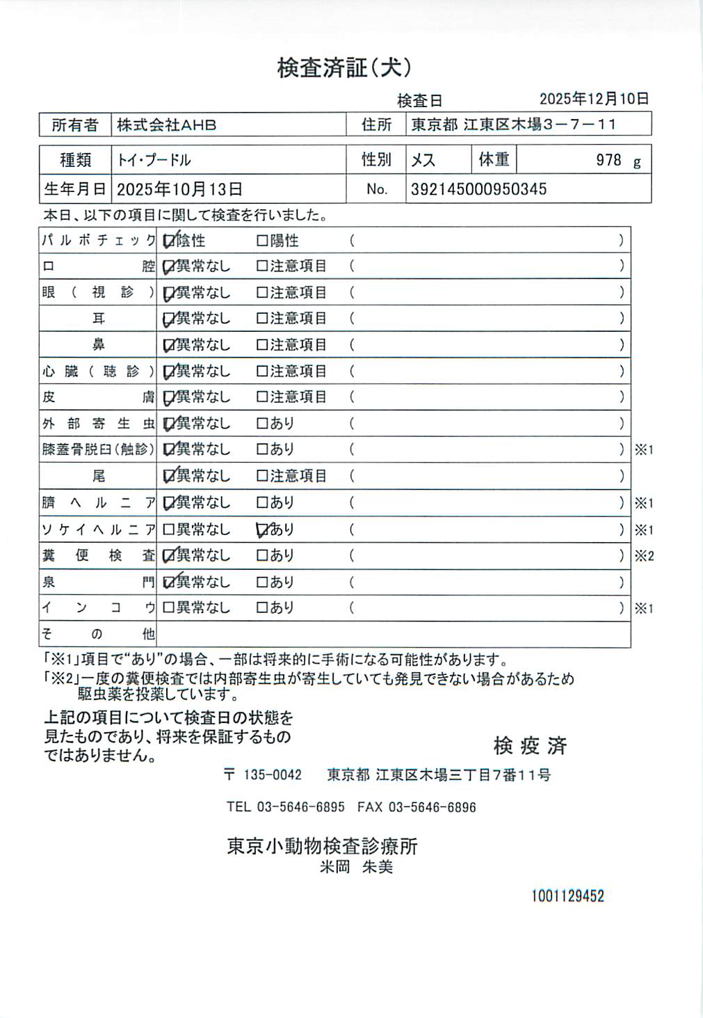 トイ・プードル