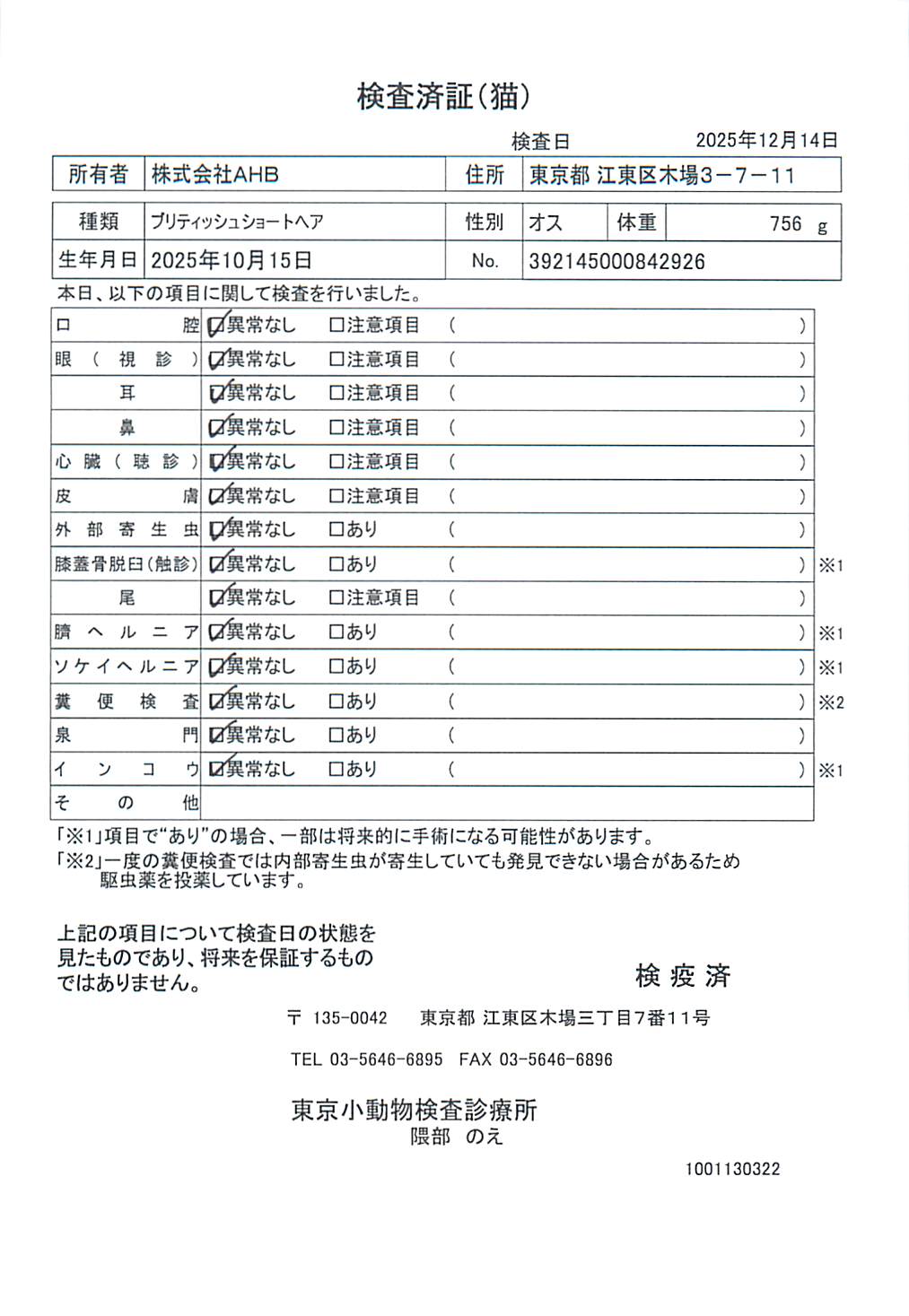 ブリティッシュショートヘア