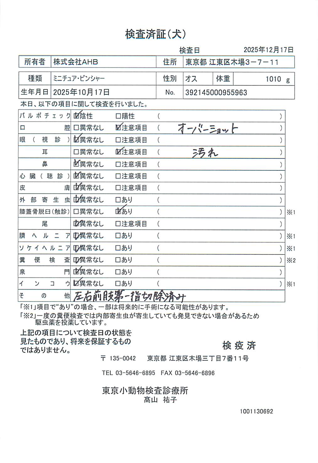 ミニチュア・ピンシャー