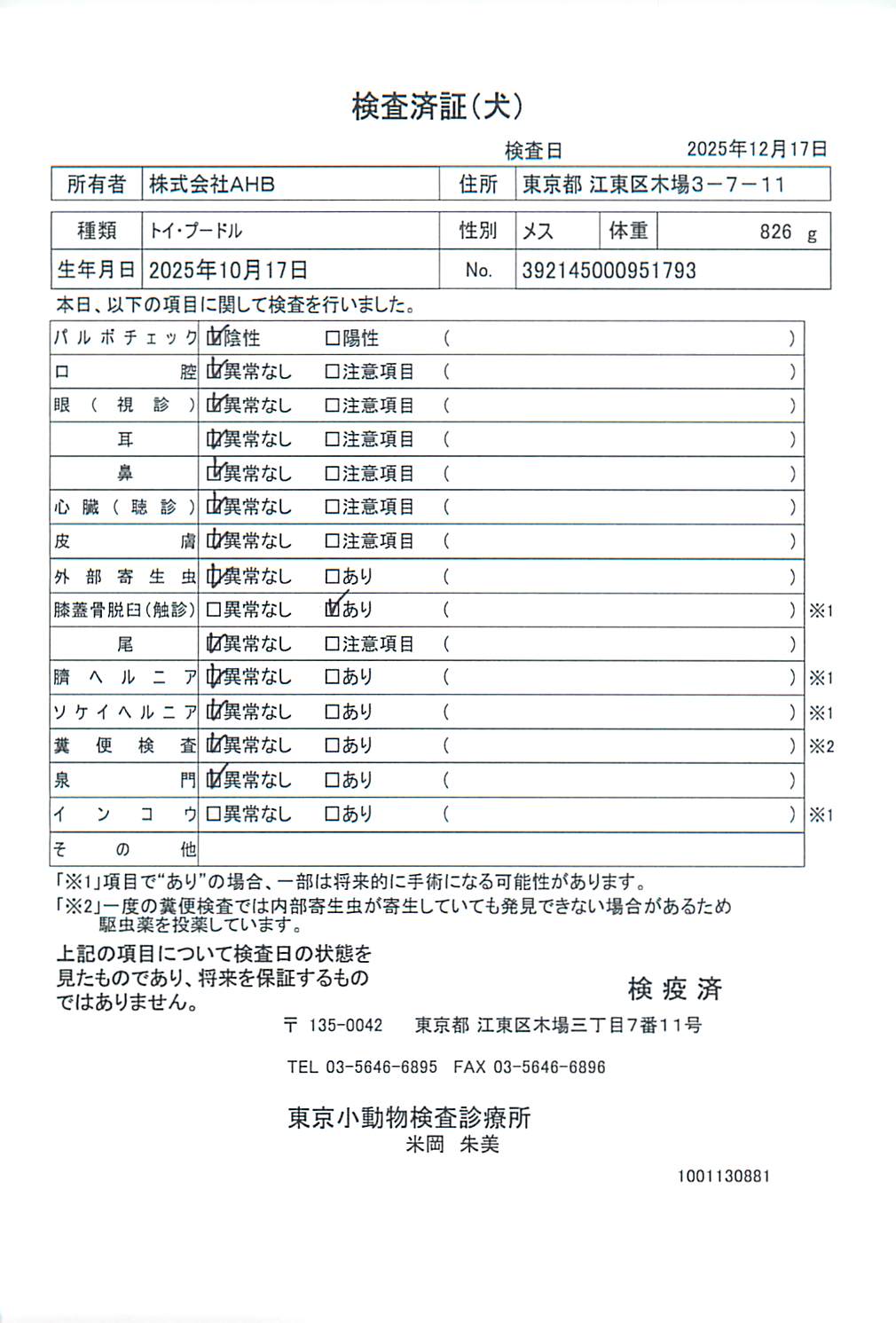 トイ・プードル