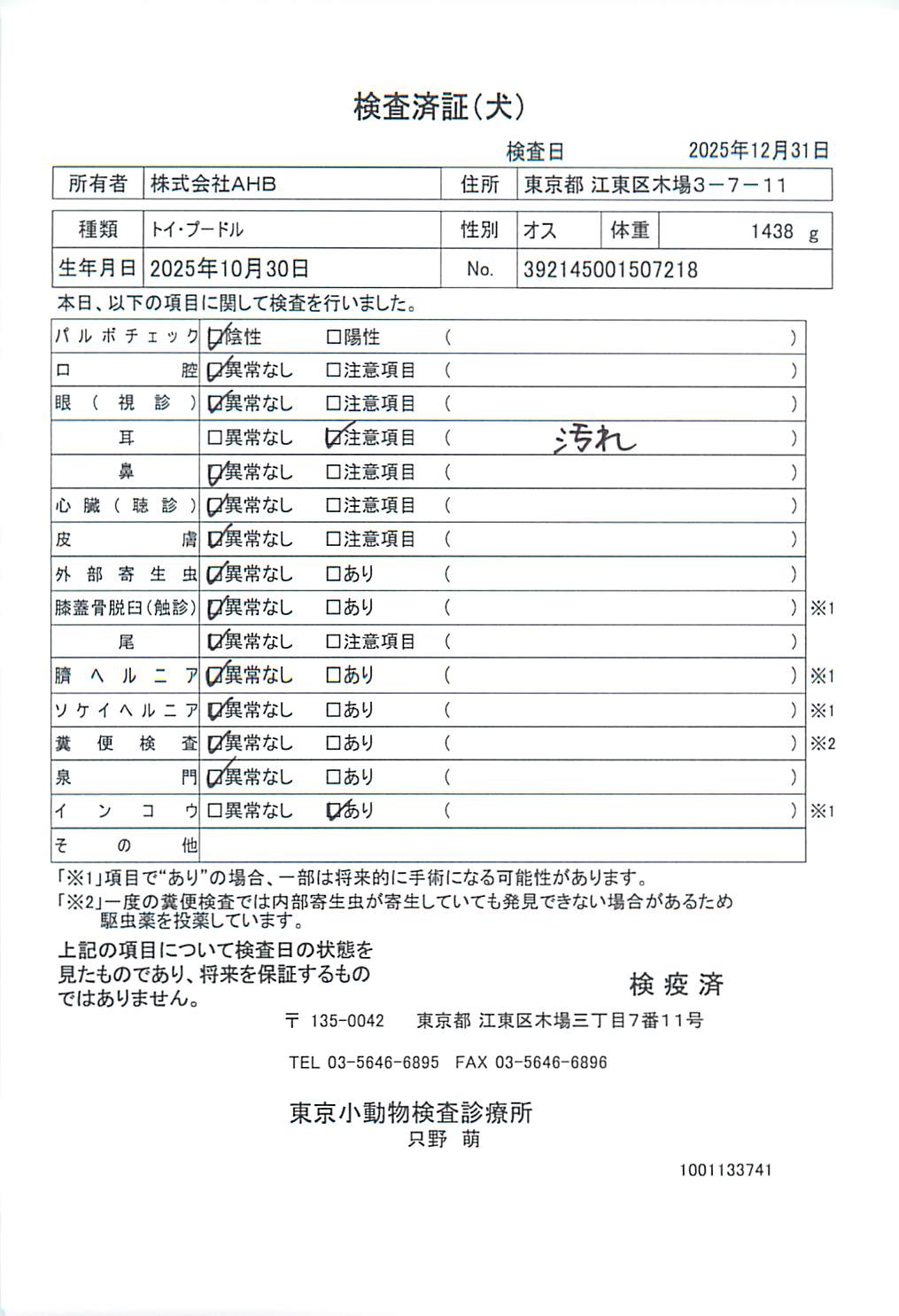 トイ・プードル