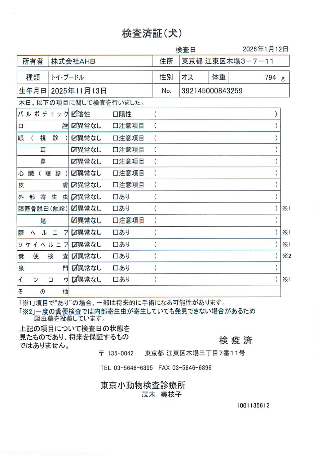トイ・プードル