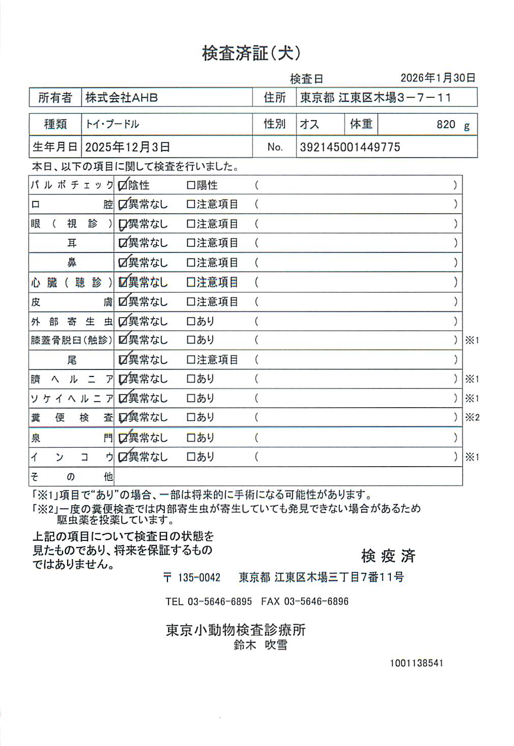トイ・プードル