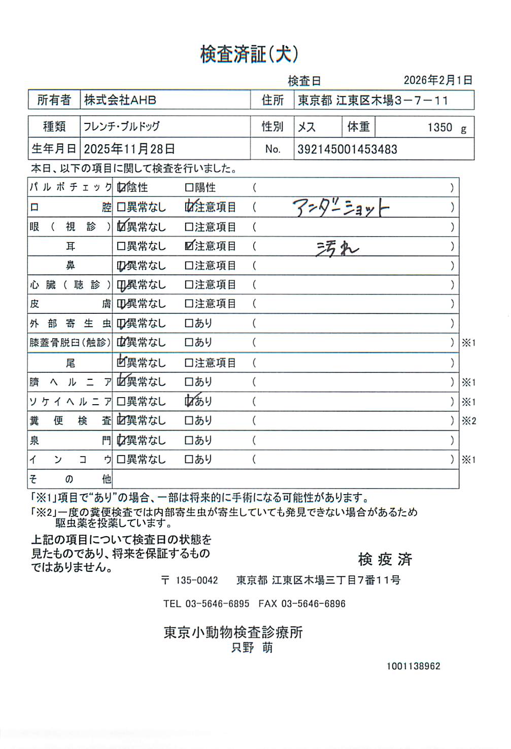フレンチ・ブルドッグ