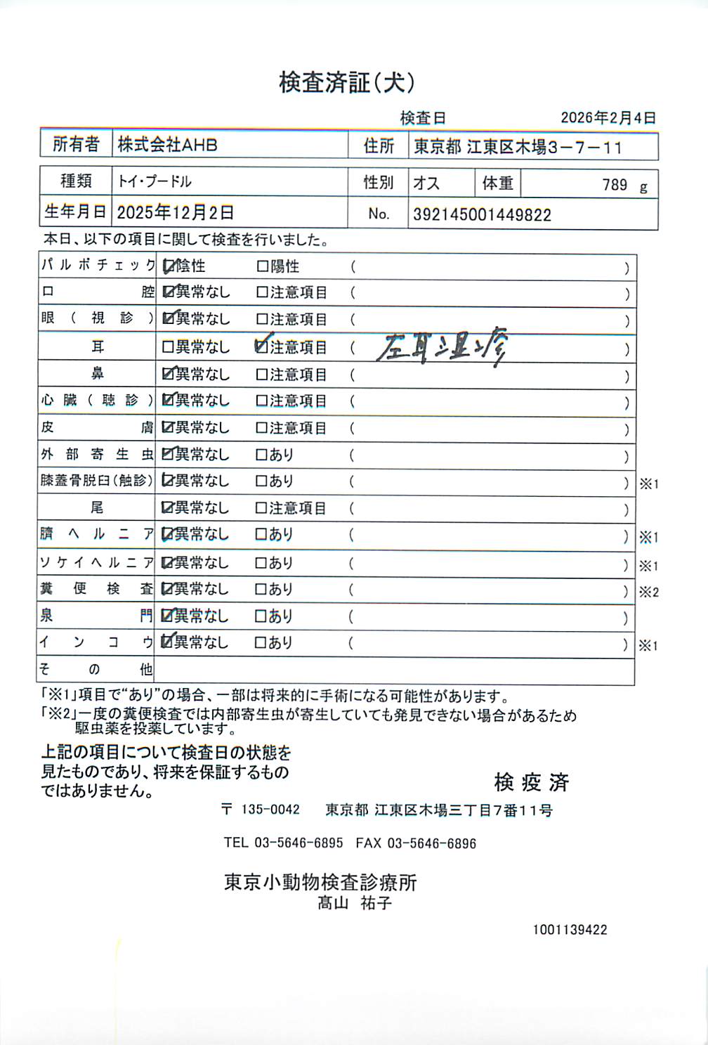 トイ・プードル