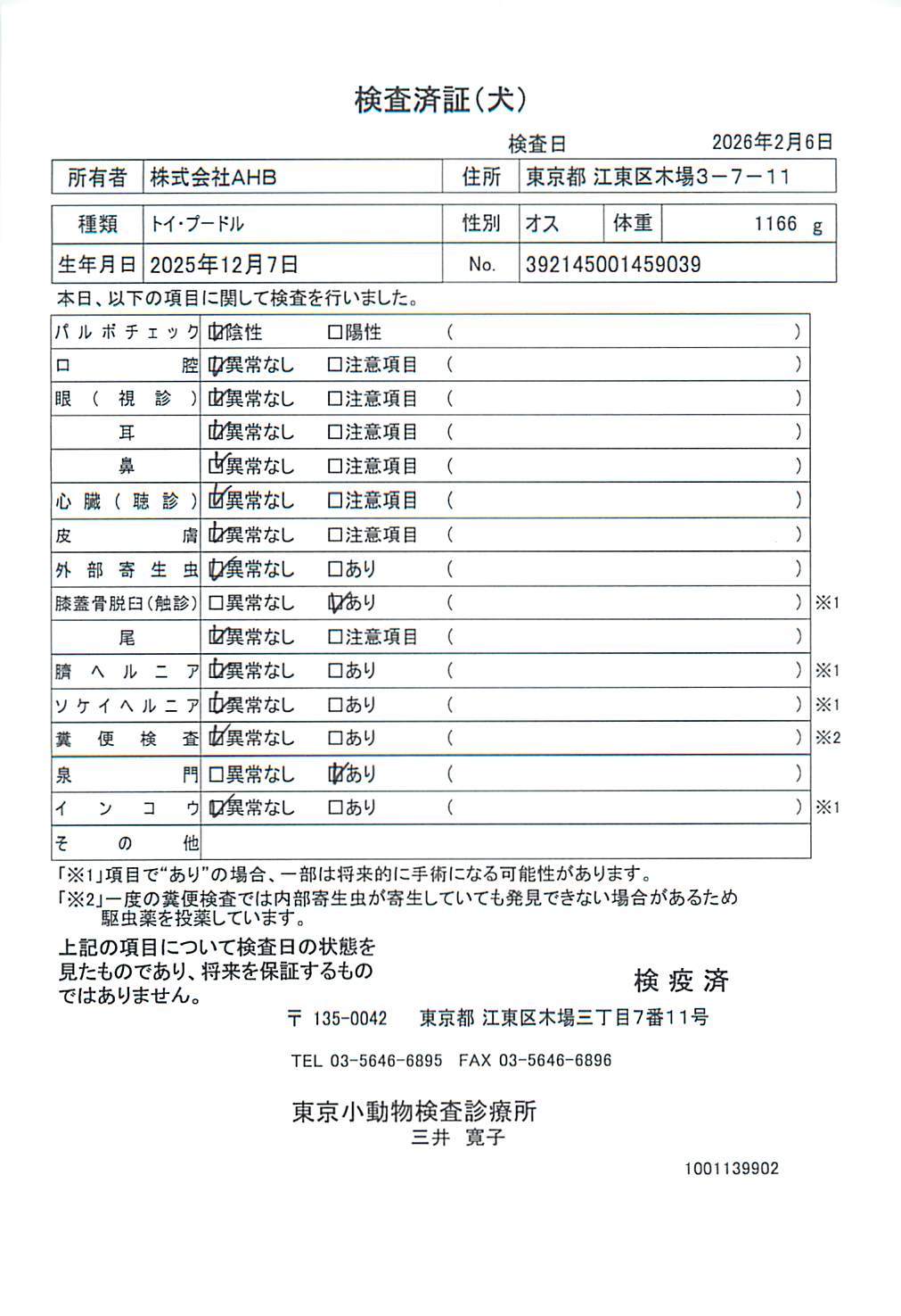 トイ・プードル