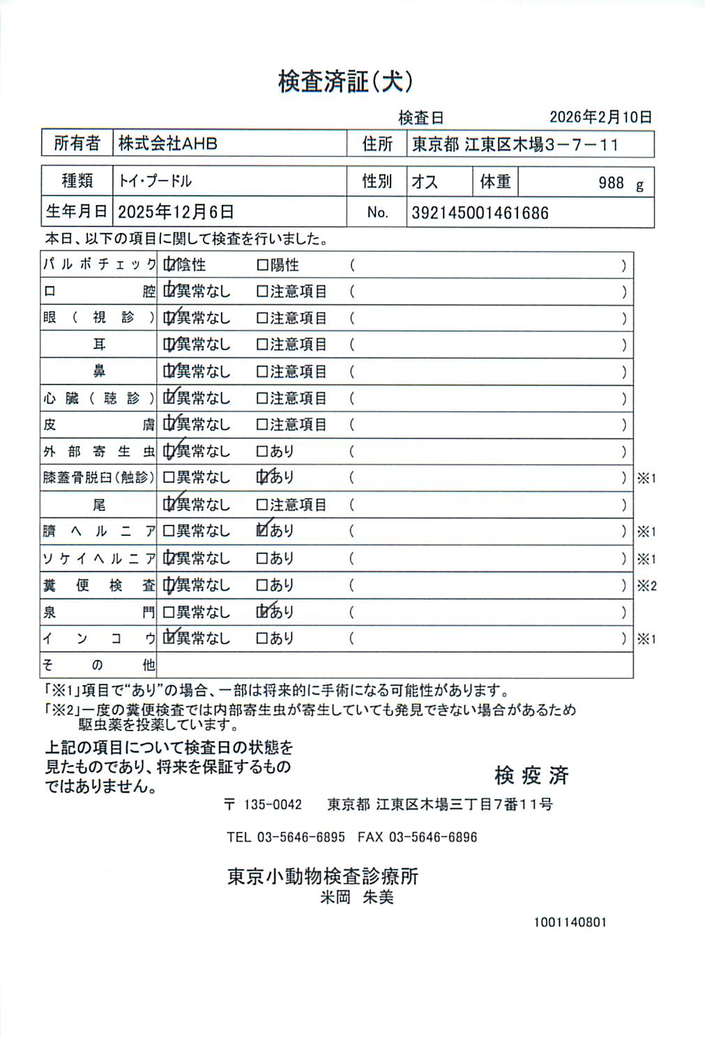 トイ・プードル