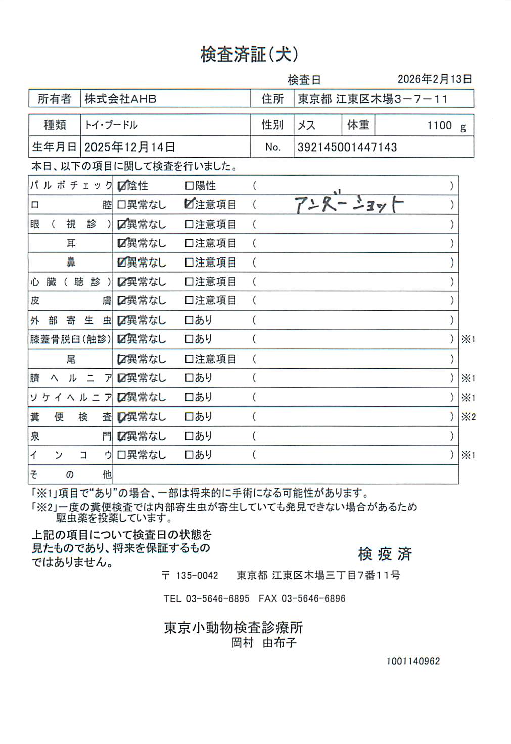 トイ・プードル