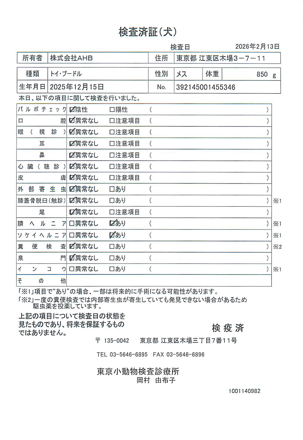 トイ・プードル