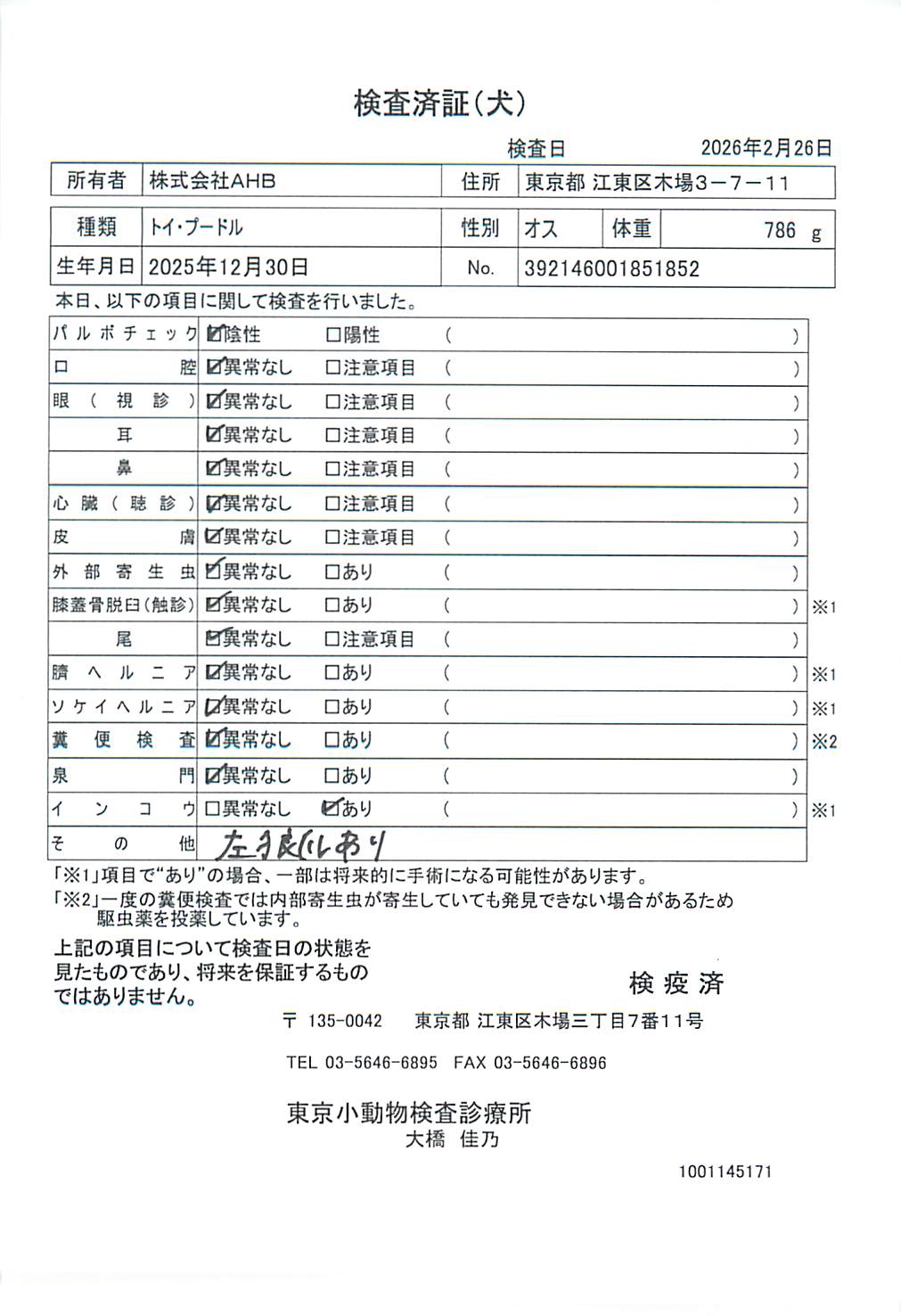 トイ・プードル