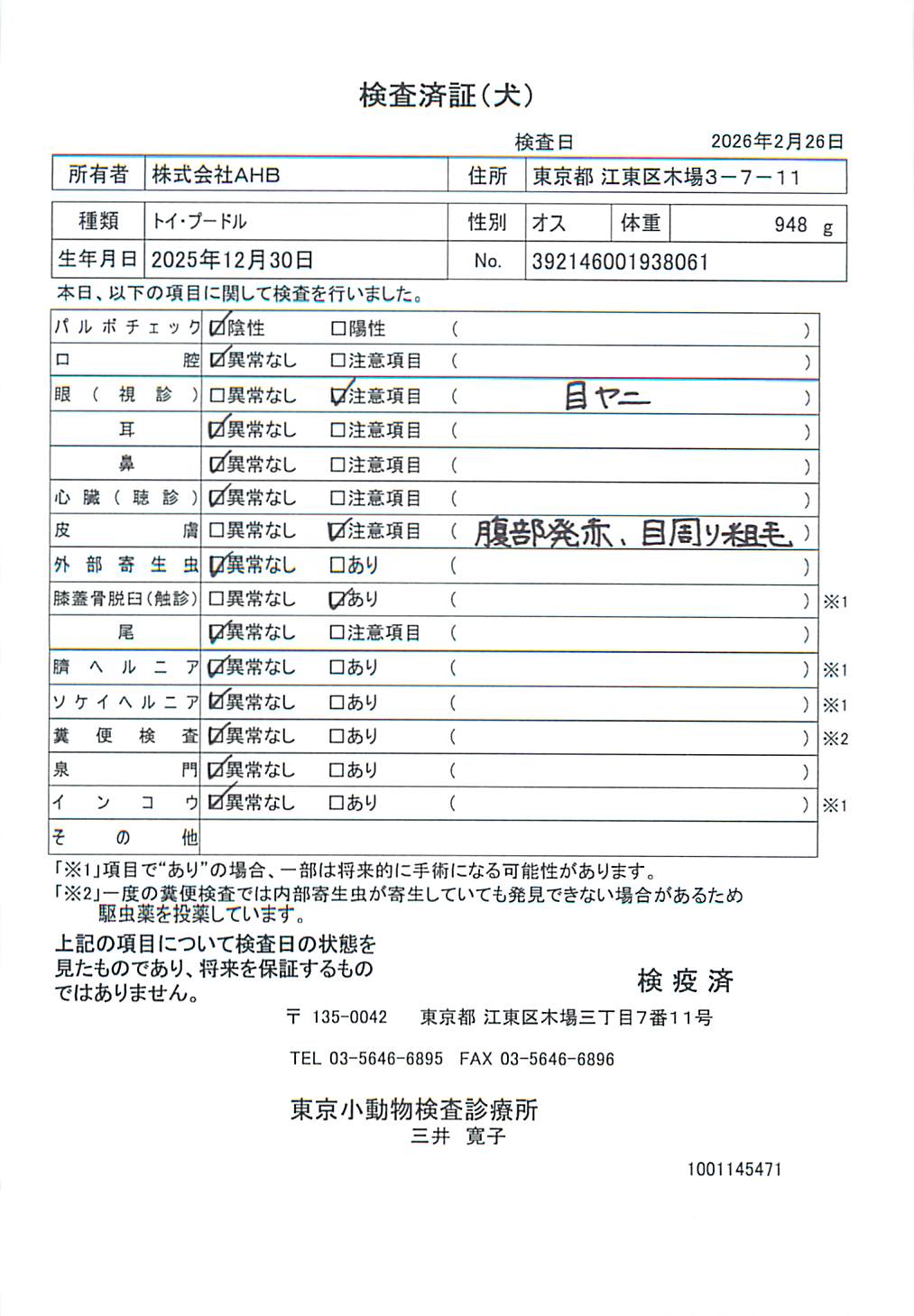 トイ・プードル