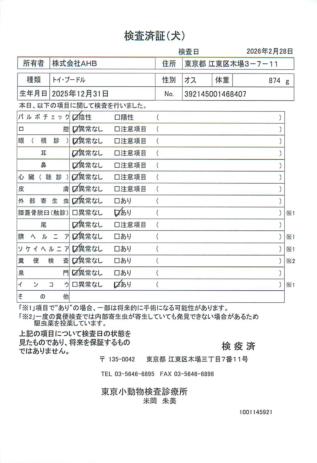 トイ・プードル